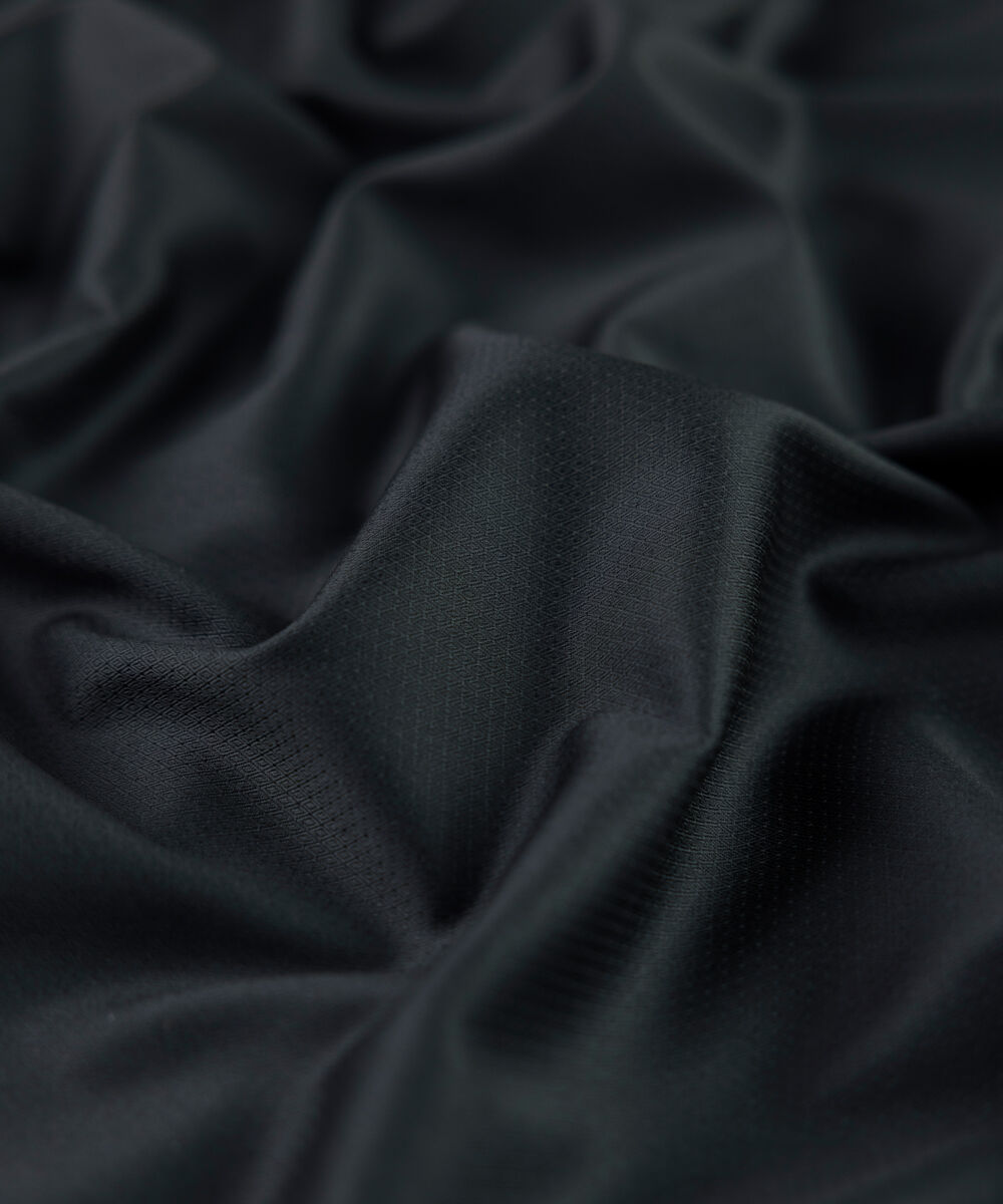 Men's Unstitched teal blue premium cotton dobby Suit