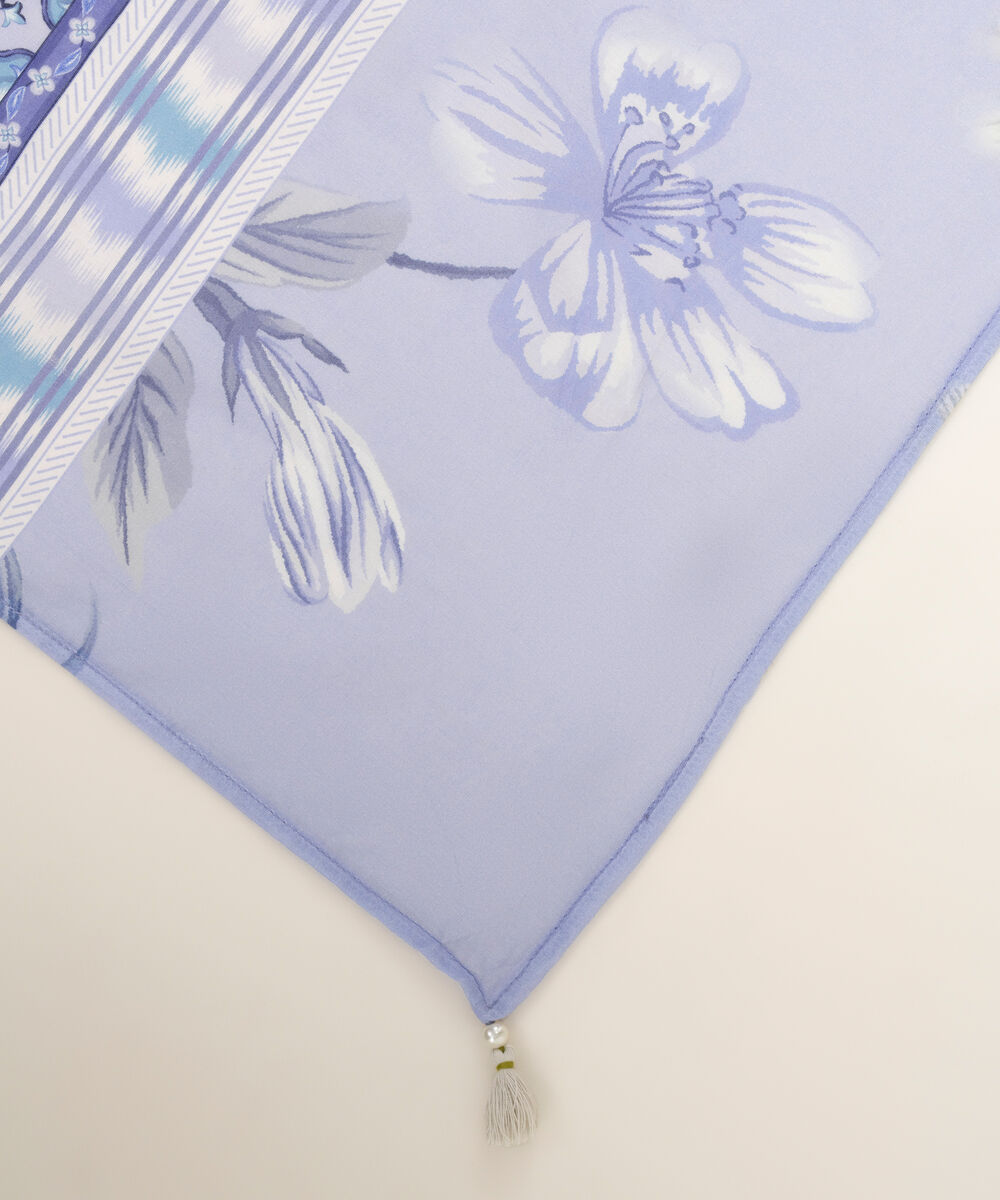 Lawn Printed Purple Dupatta