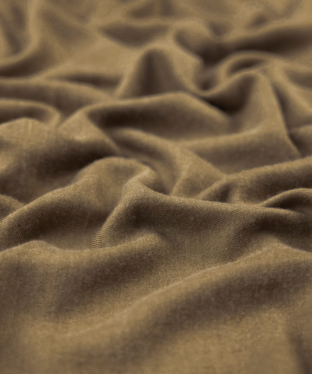 Men Wool Blended Brown Shawl