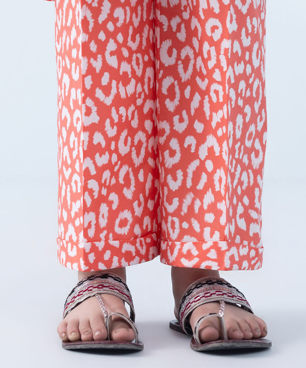 Girl's 2 Piece Printed Poplin Suit