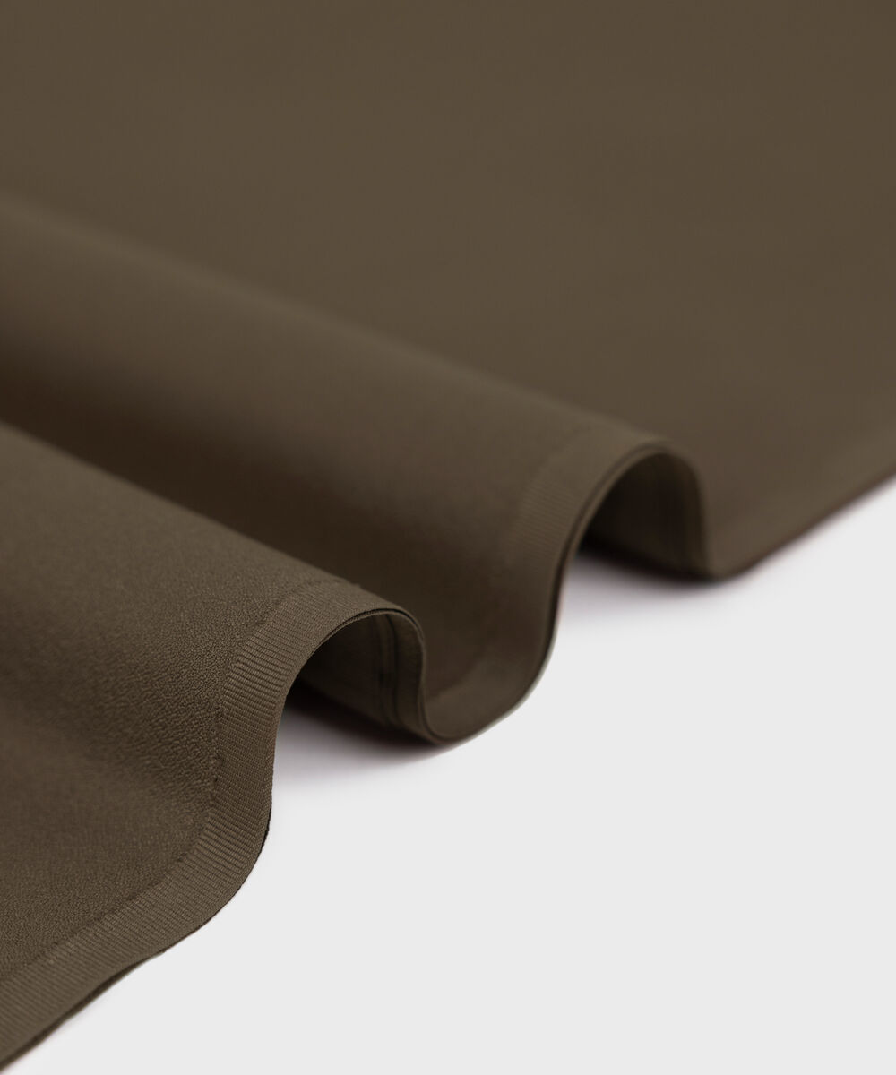 Men Unstitched Wash & Wear Brown Full Suit Fabric