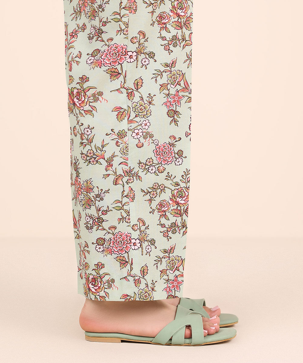 Women's RTW Cambric Multi Printed Straight Pants
