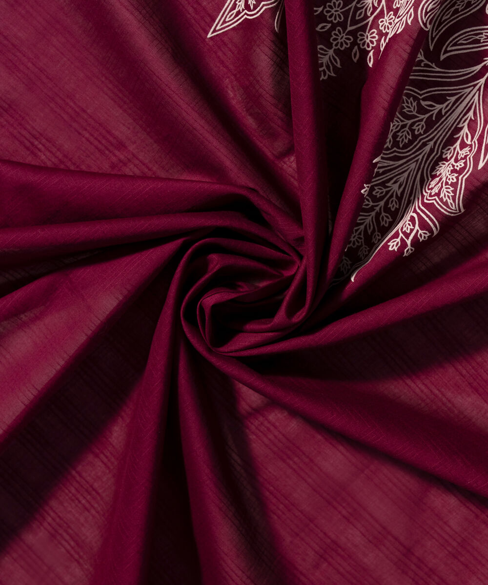 Lawn Printed Purple Dupatta