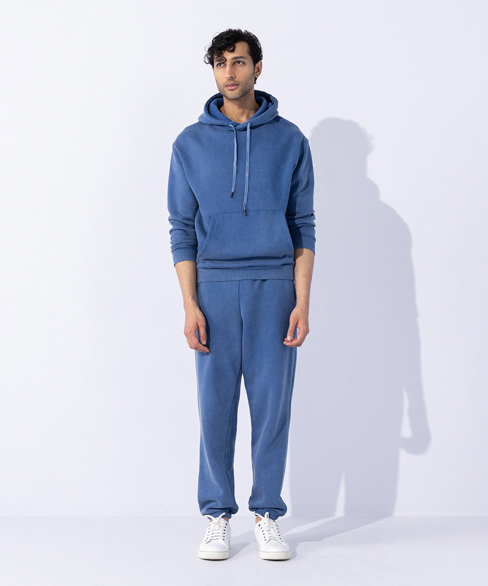 Woman - Blue Unisex Acid Washed Hoodie