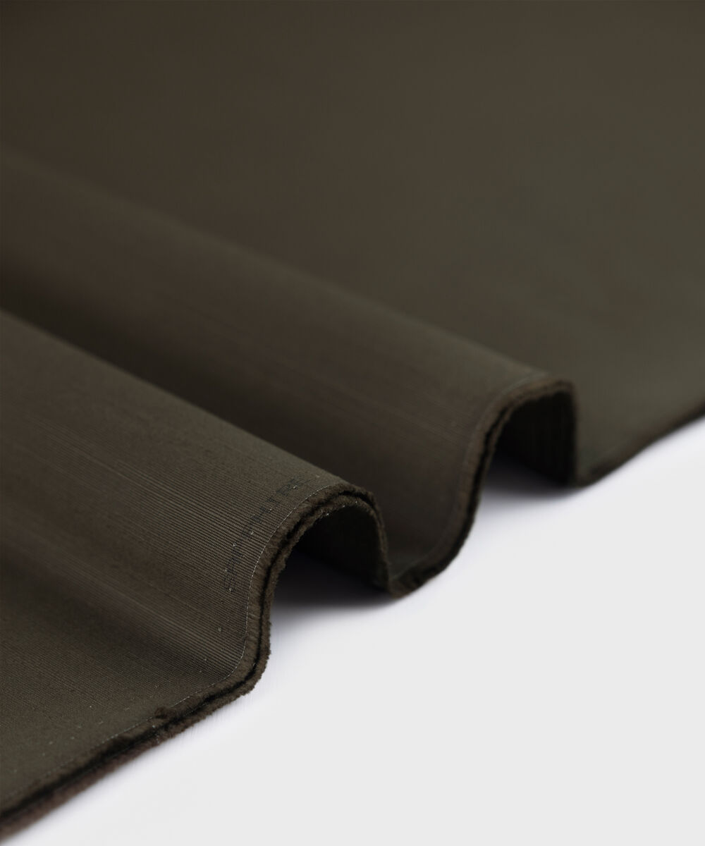 Men's Unstitched dull brown premium cotton khaddar Suit