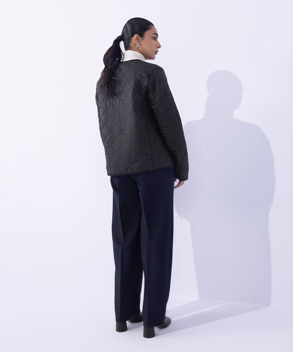 Woman - Black Light Quilted Jacket