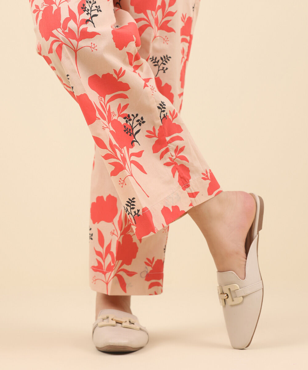 Women's Pret Cambric Multi Printed Straight Pants