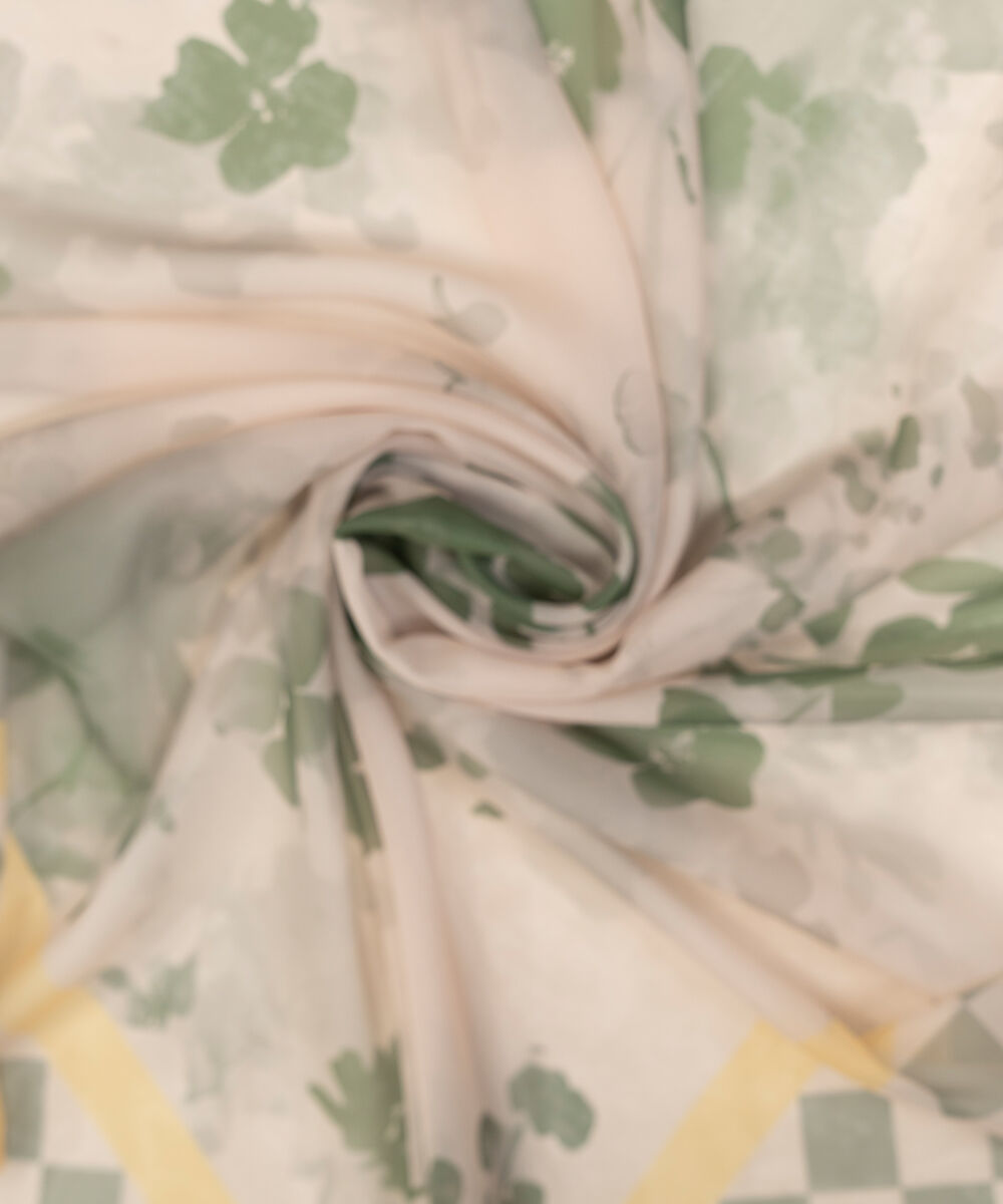 Blended Tissue Printed Beige Dupatta