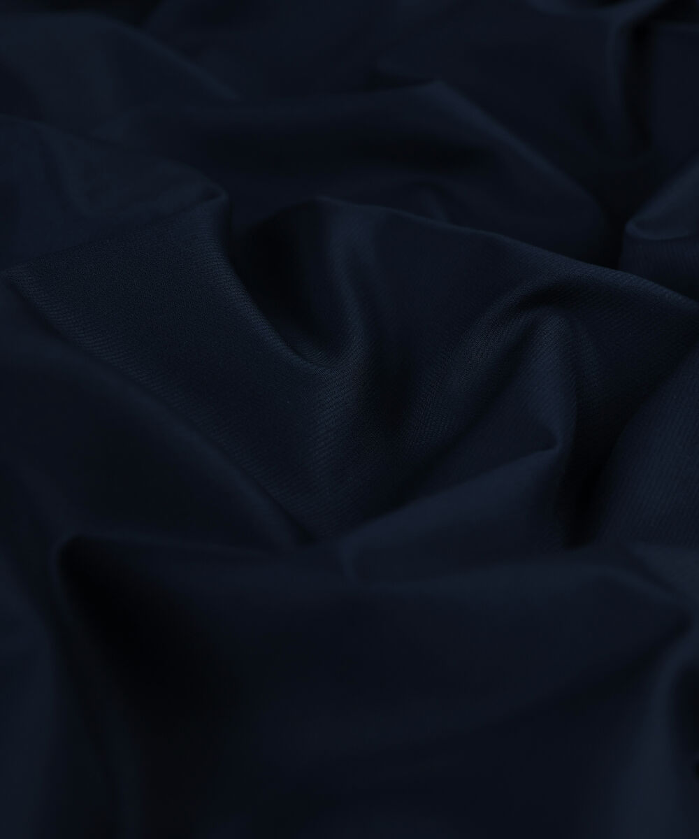 Men Unstitched Cotton Blue Full Suit Fabric