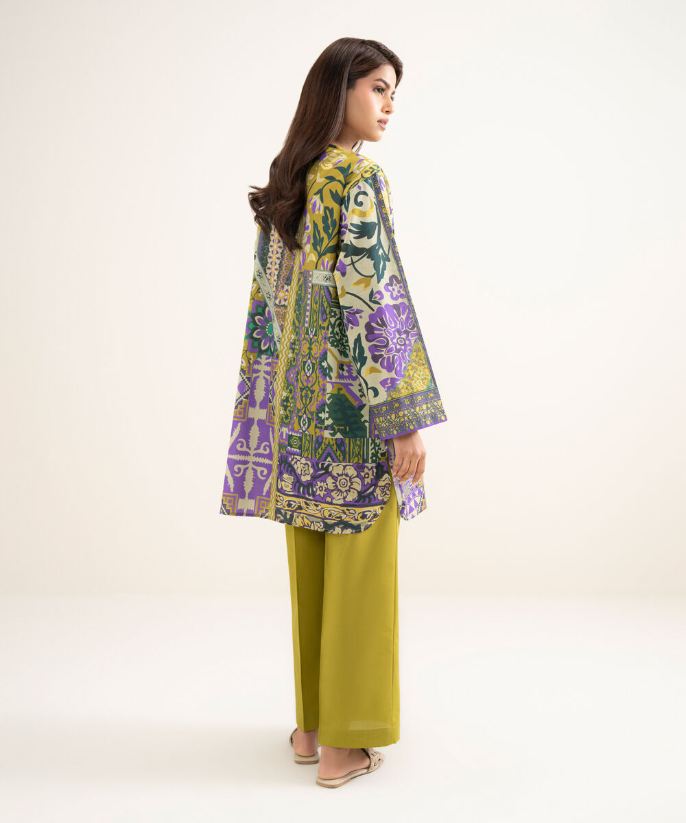 Women's RTW Lawn Printed Multi Straight Shirt