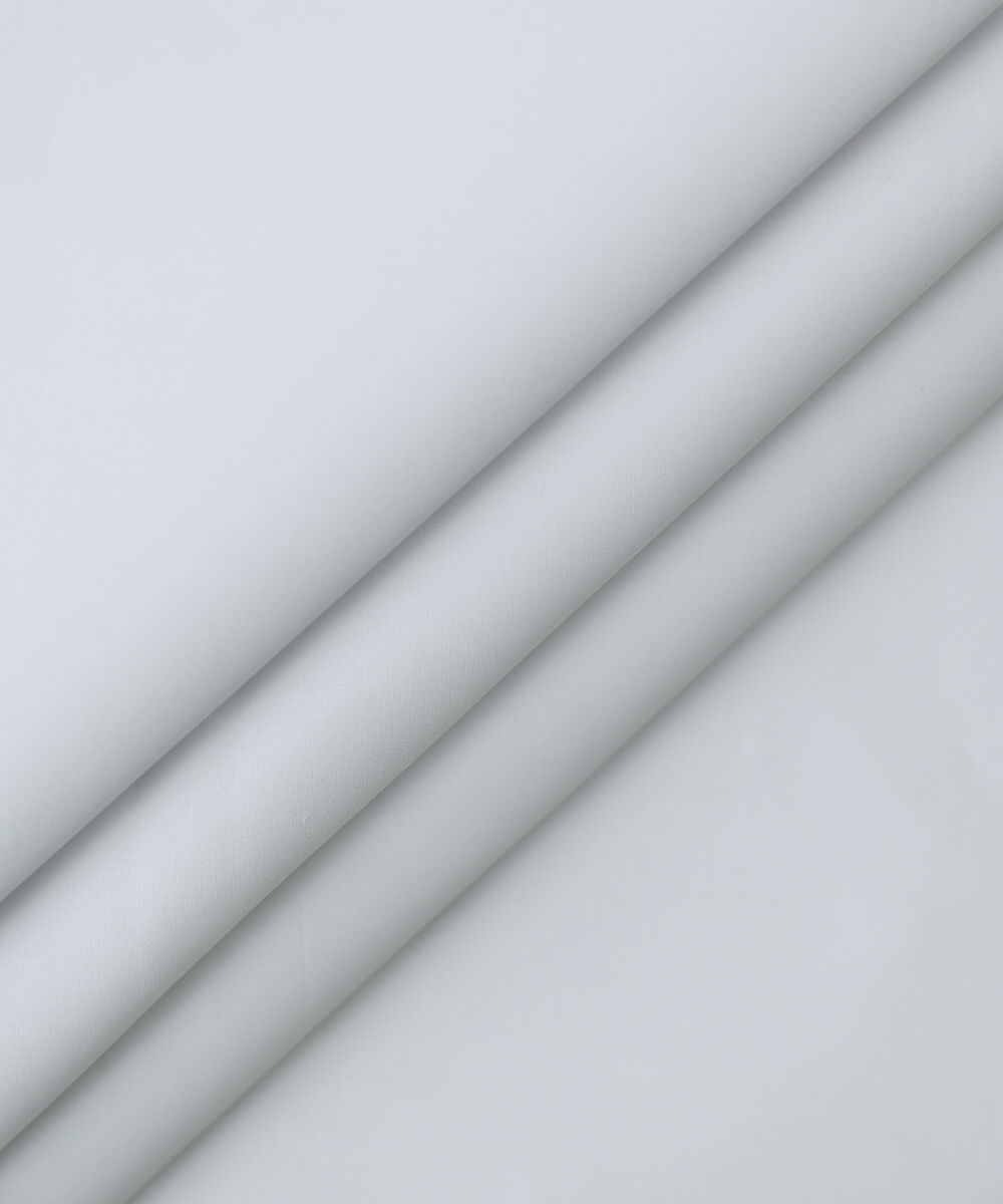 Men Unstitched Cotton White Full Suit Fabric