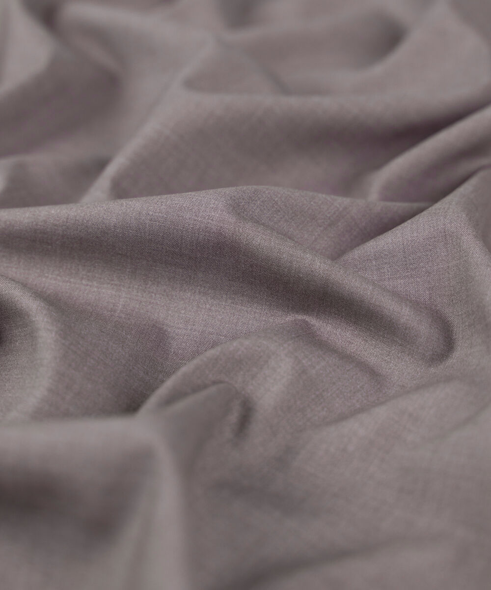 Men Unstitched Wash & Wear Mauve Full Suit Fabric