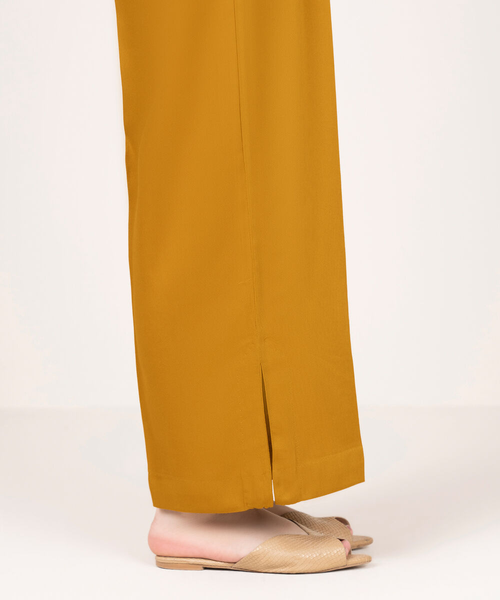 Women's RTW Bedford Solid Mustard Culottes