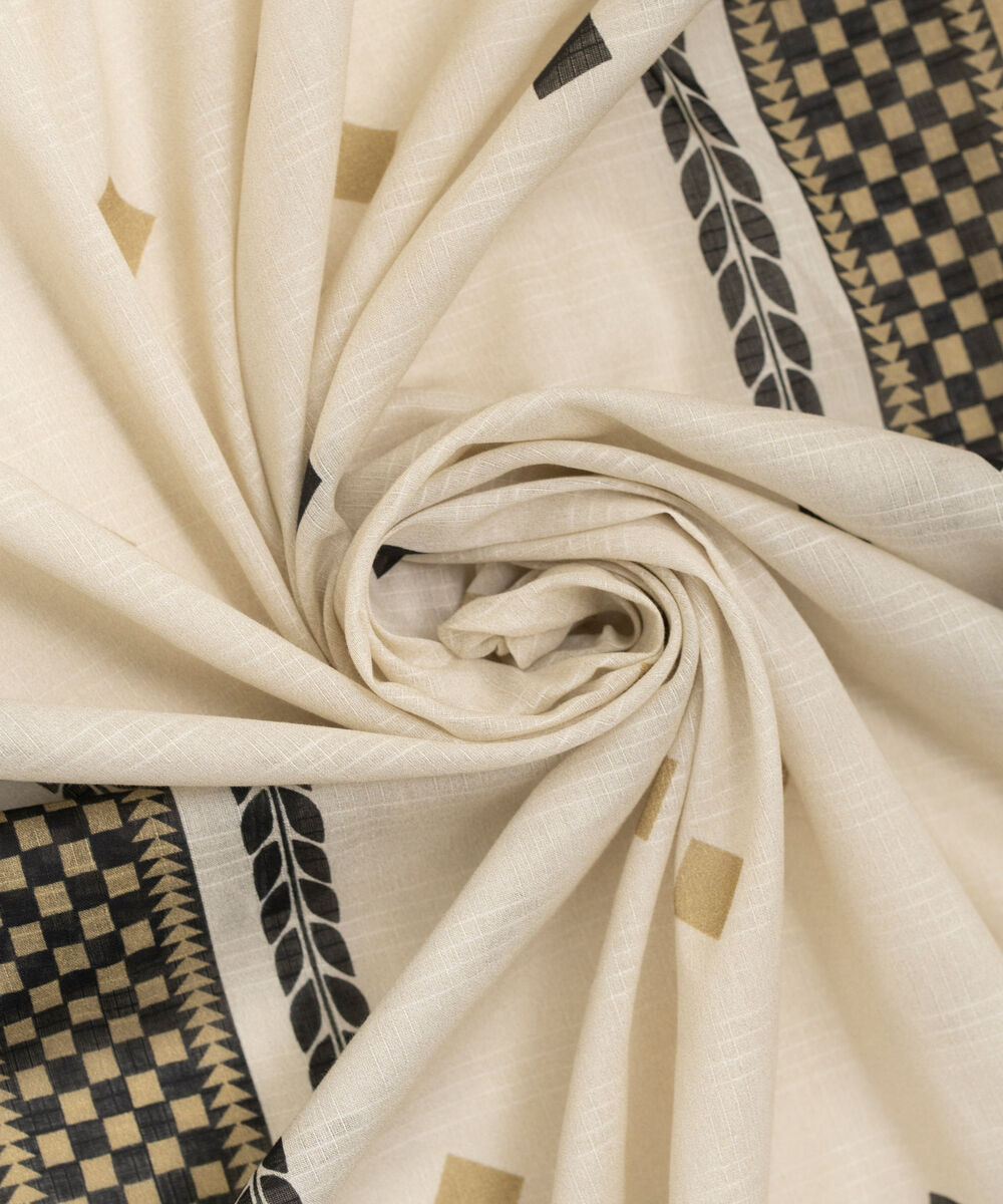 Textured Voile Printed Dupatta