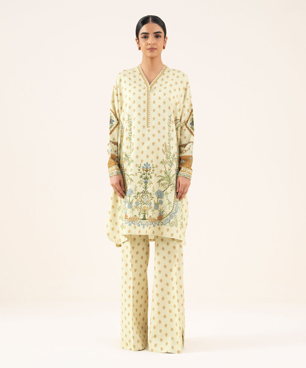 Women's Unstitched Lawn Printed Multi 2 Piece Suit