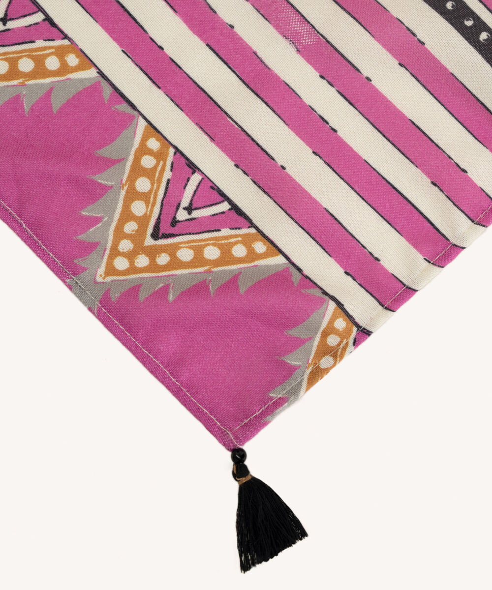 Off White Printed Blended Shawl