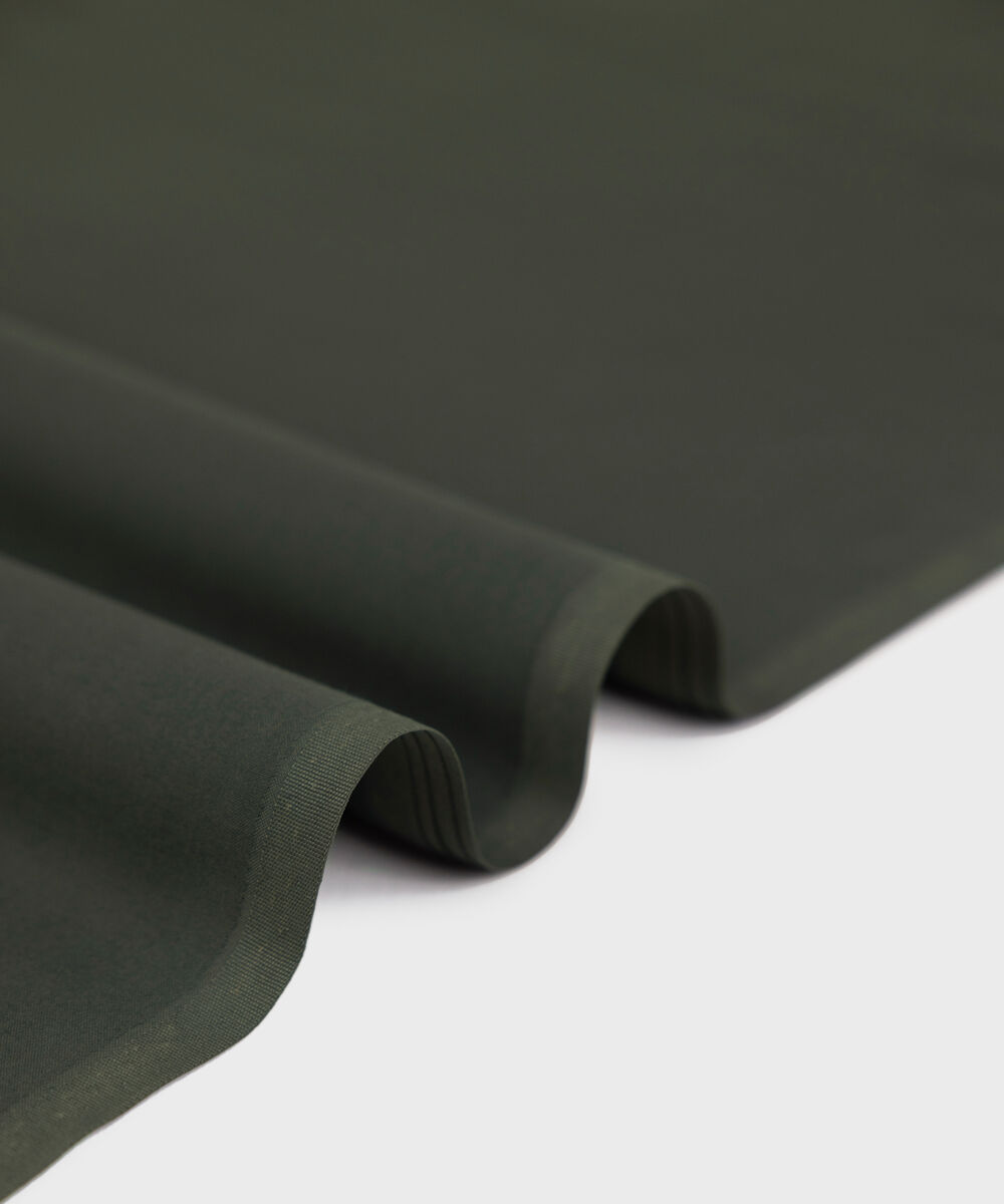 Men Unstitched Wash & Wear Olive Full Suit Fabric