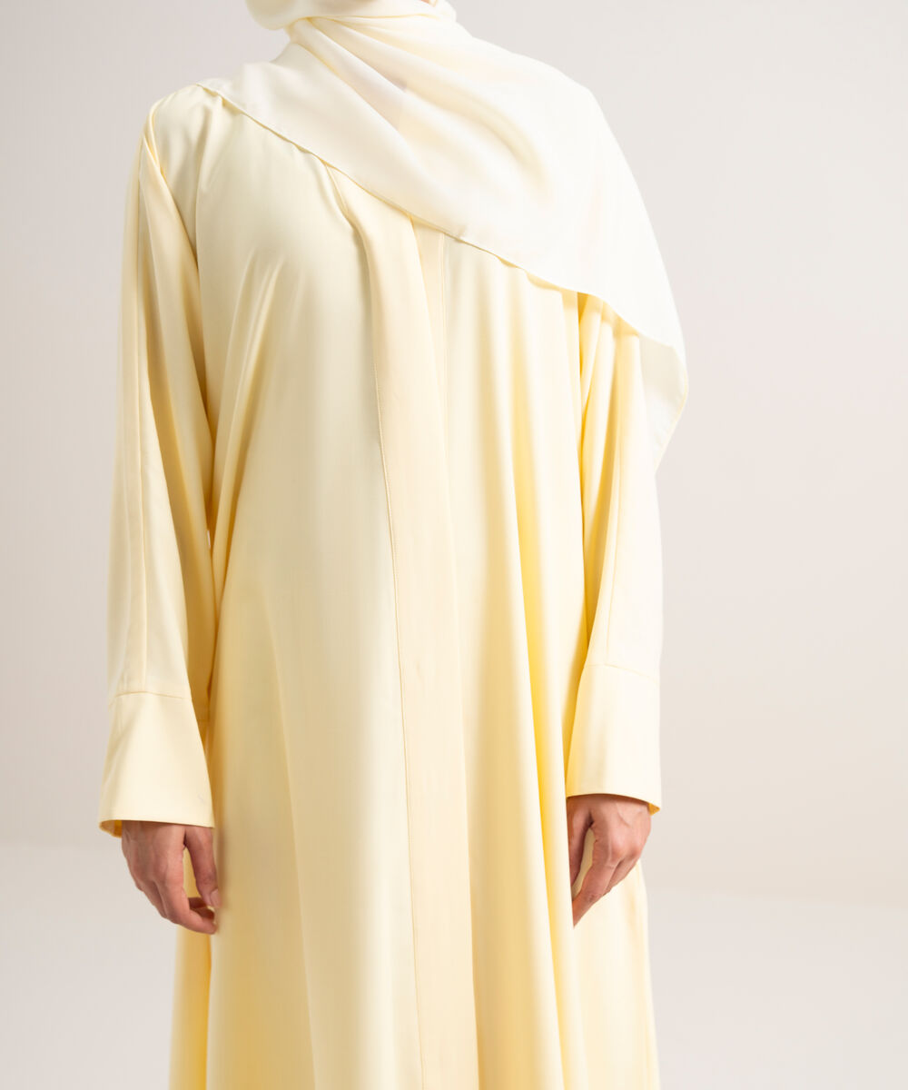 Women's Green Button Through Kimono Abbaya