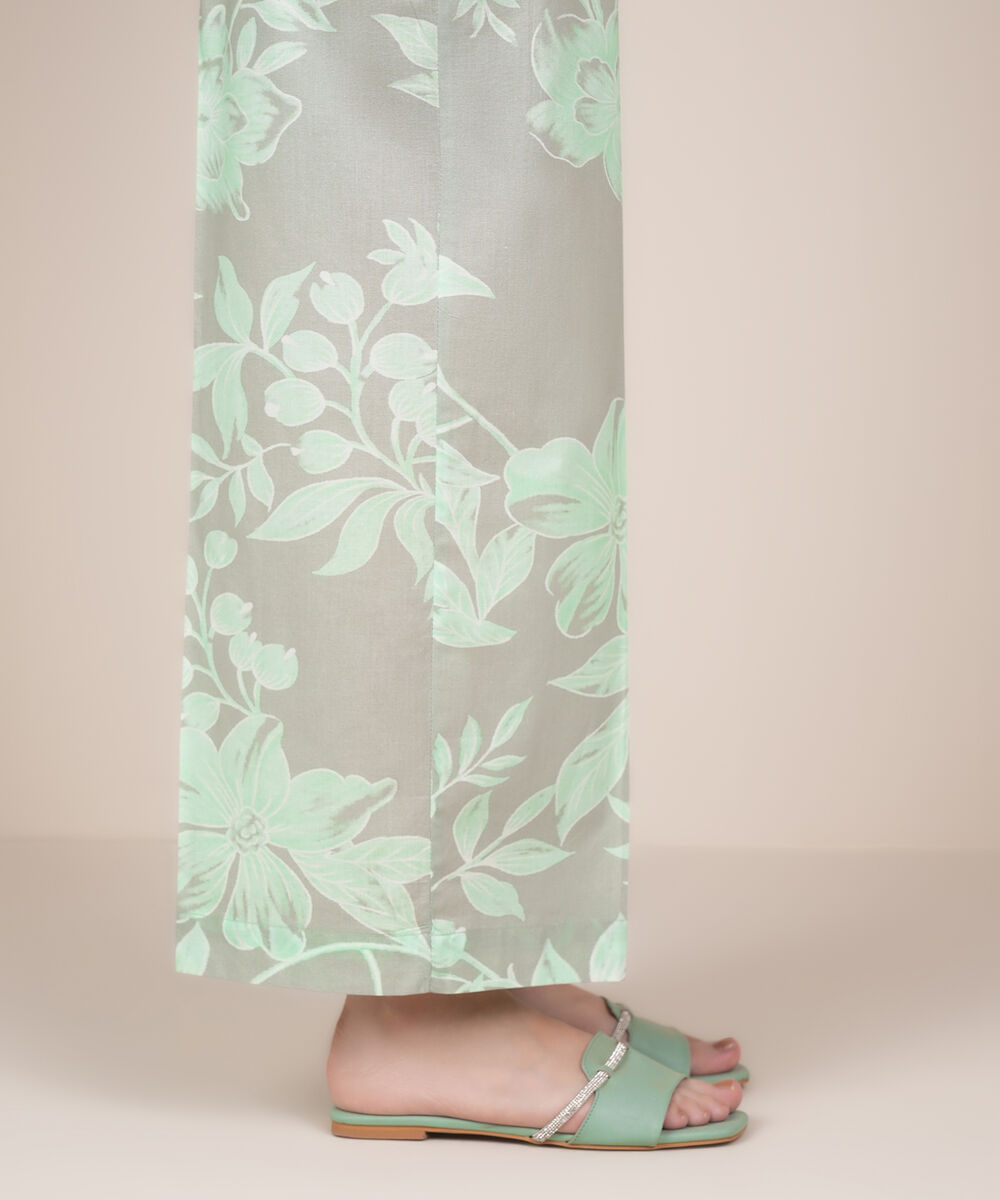 Women's RTW Cambric Grey Printed Culottes