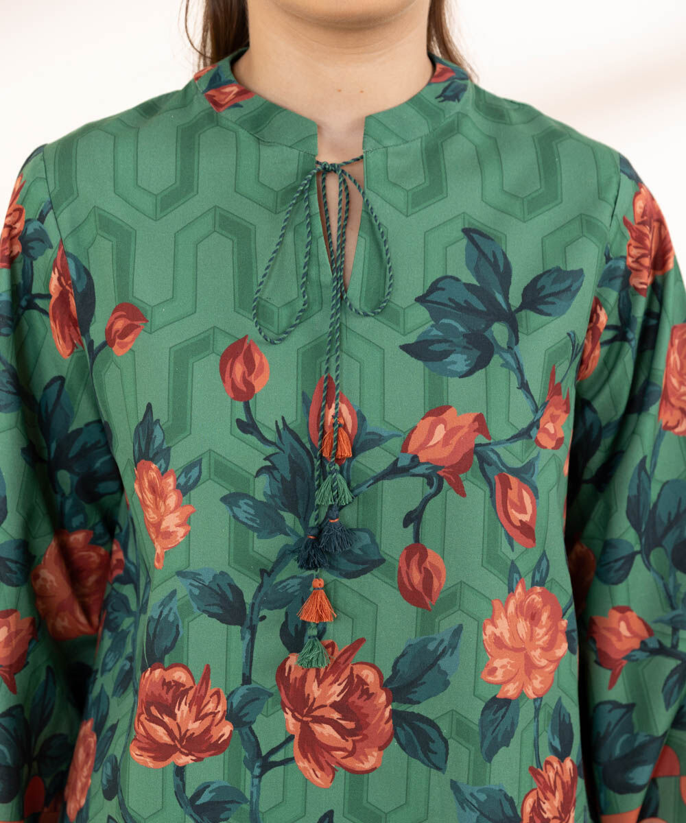 Unstitched Women's Printed Lawn Multi Two Piece Suit