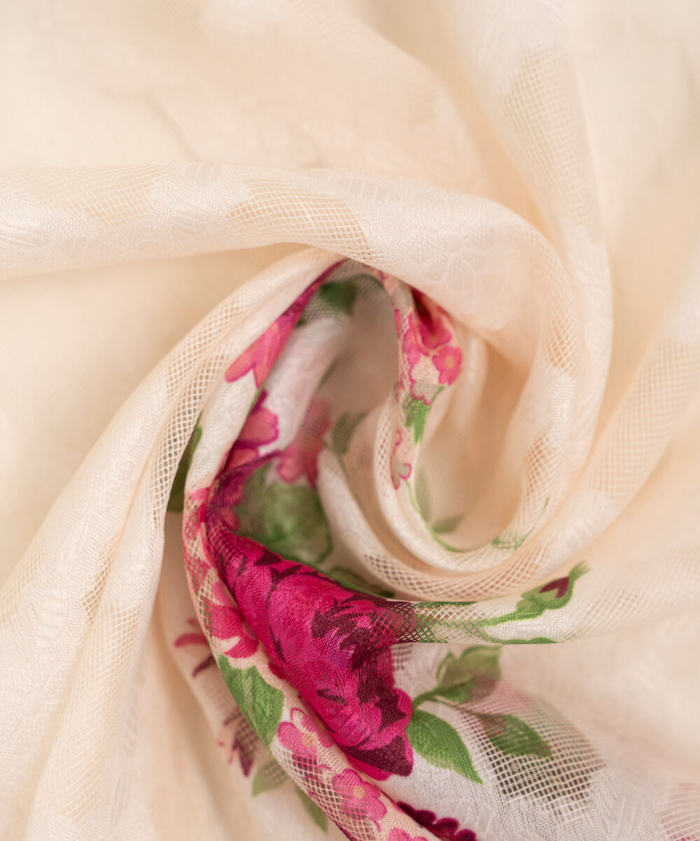 Brochea Jacquard Printed Multi Dupatta