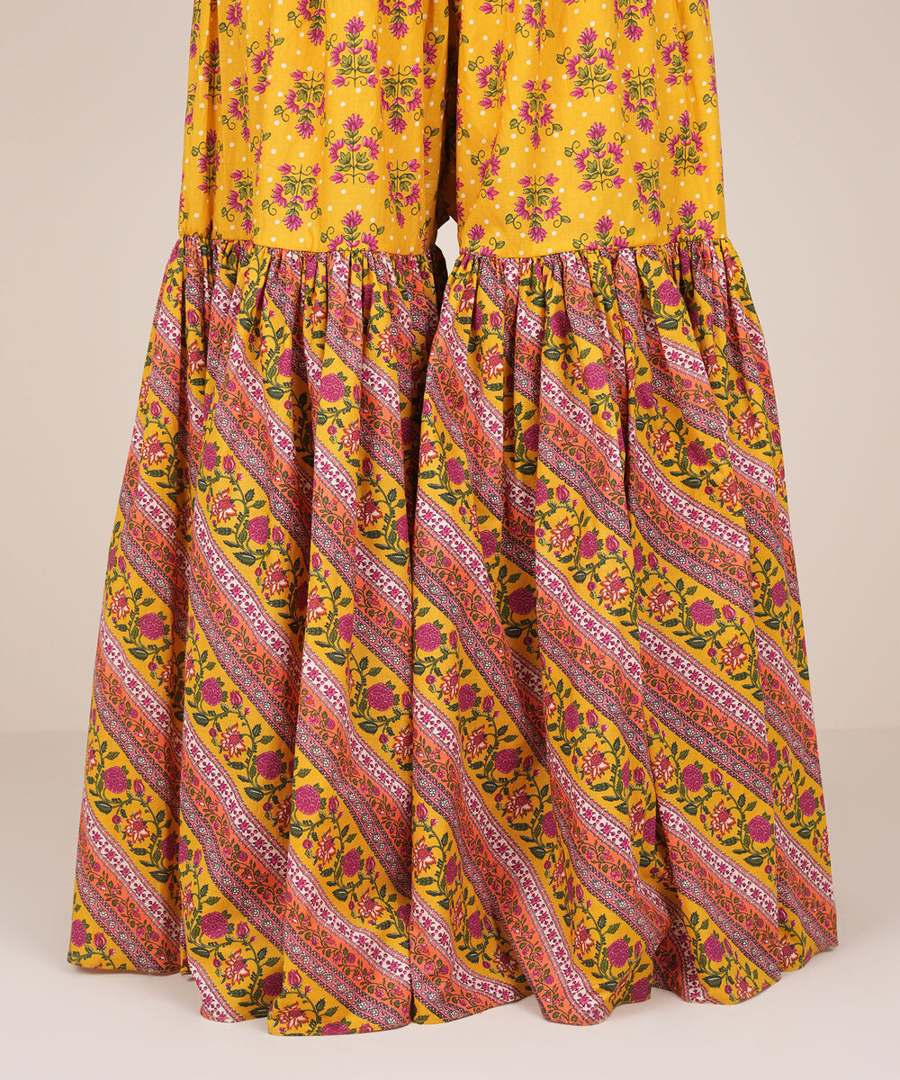 Women's RTW Cambric Multi Printed Gharara