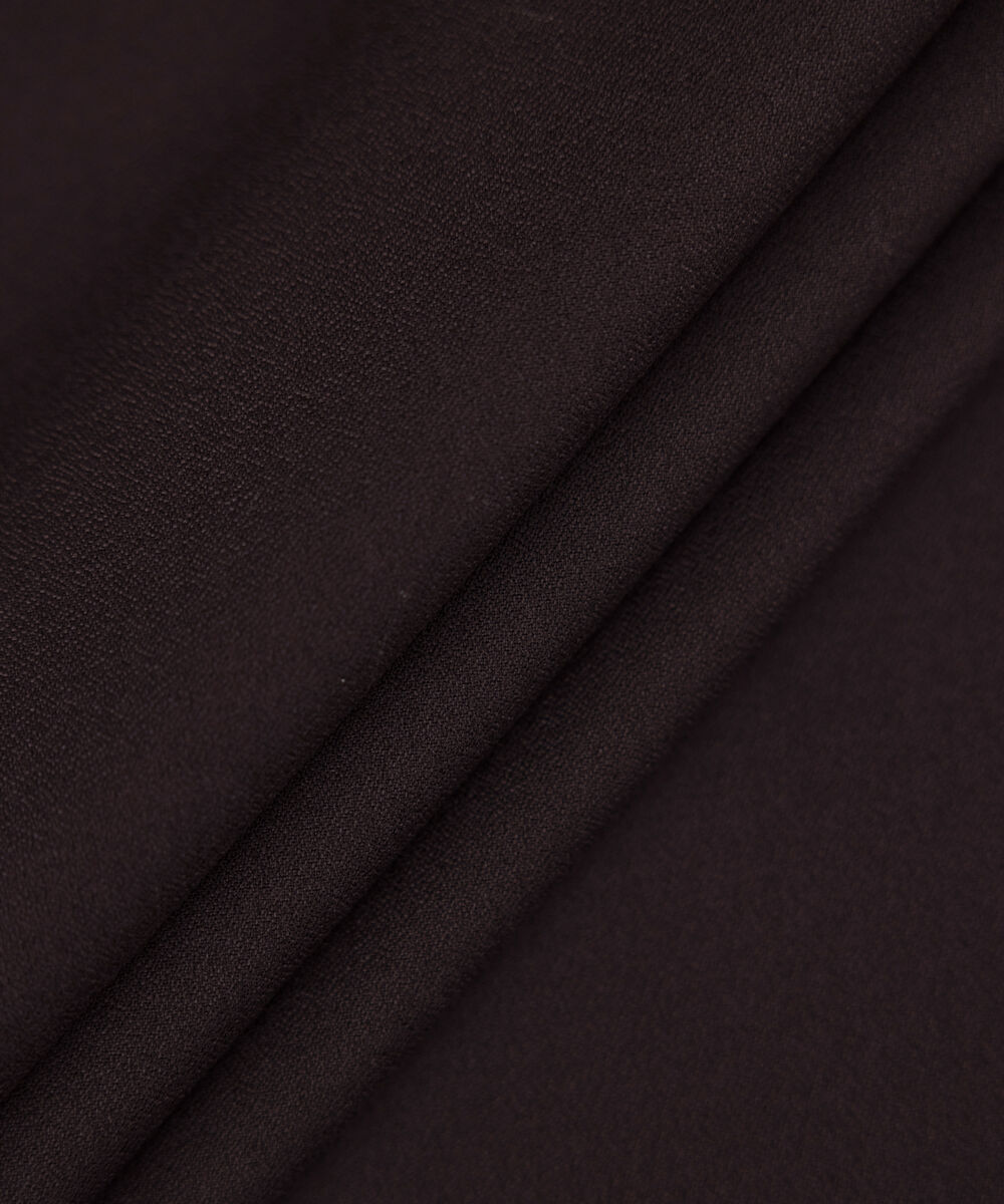 Men Unstitched Wash & Wear Maroon Full Suit Fabric