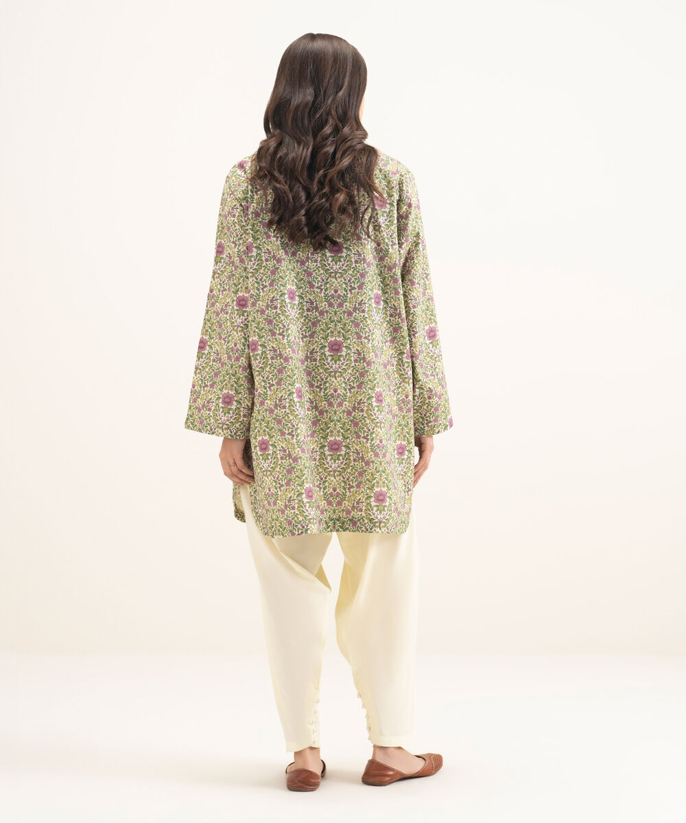 Women's RTW Cotton Viscose Printed Multi Straight Shirt