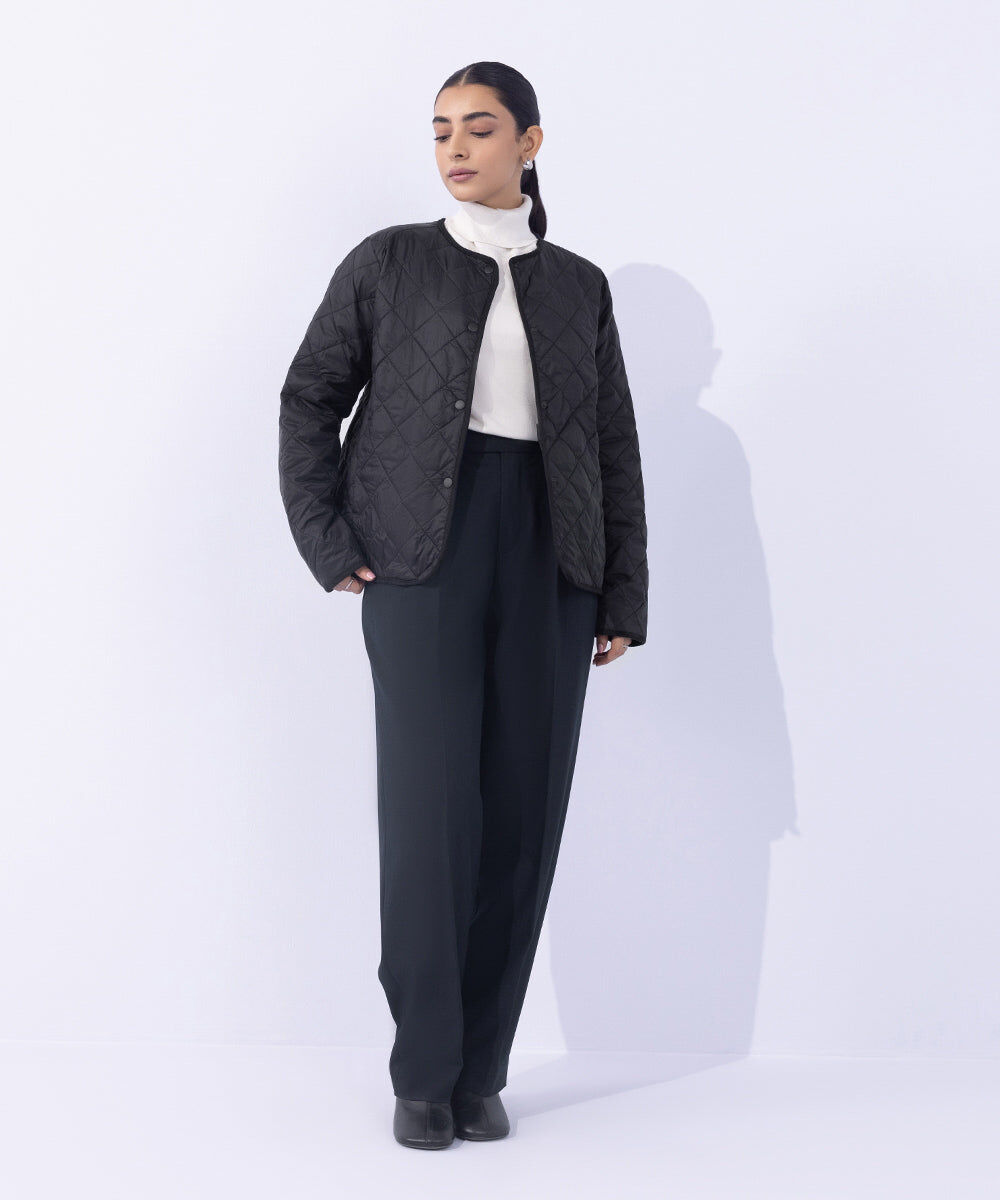 Woman - Black Light Quilted Jacket