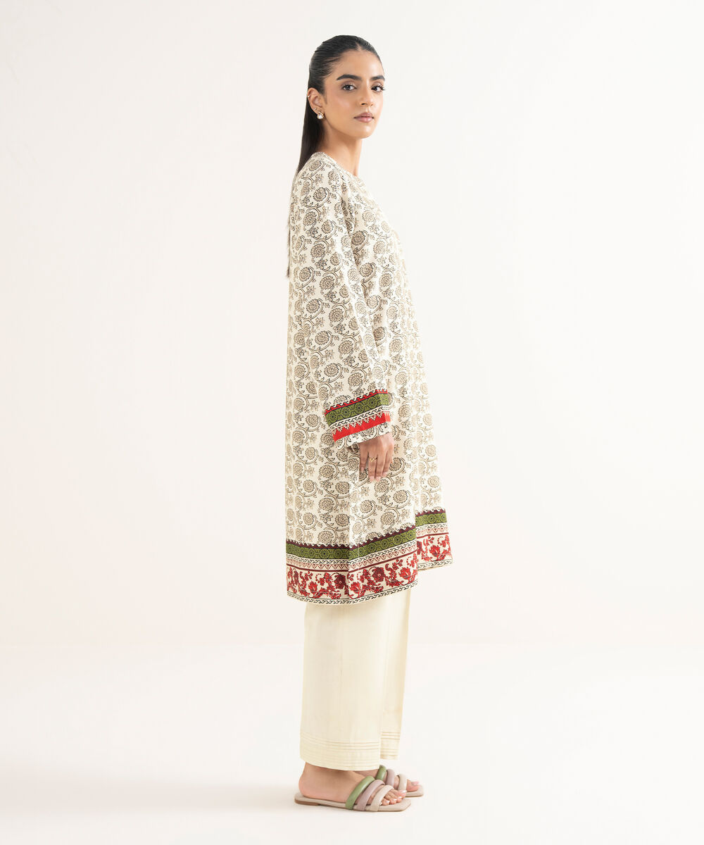 Women's RTW Cotton Printed Straight Multi Shirt