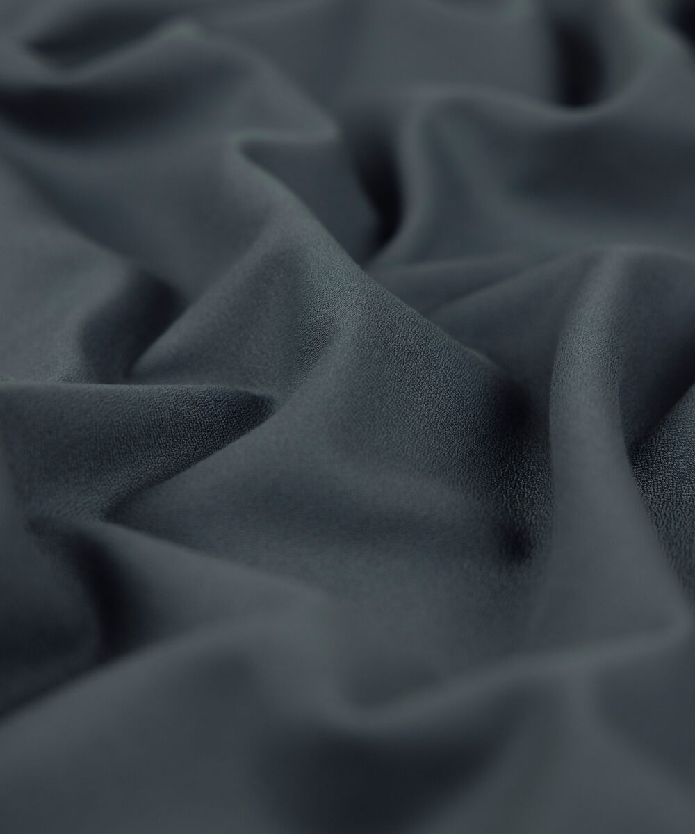 Men Unstitched Wash & Wear Grey Full Suit Fabric