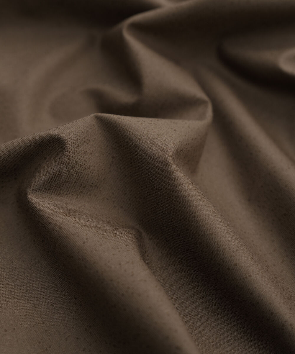 Men's Unstitched Brown Karandi Suit