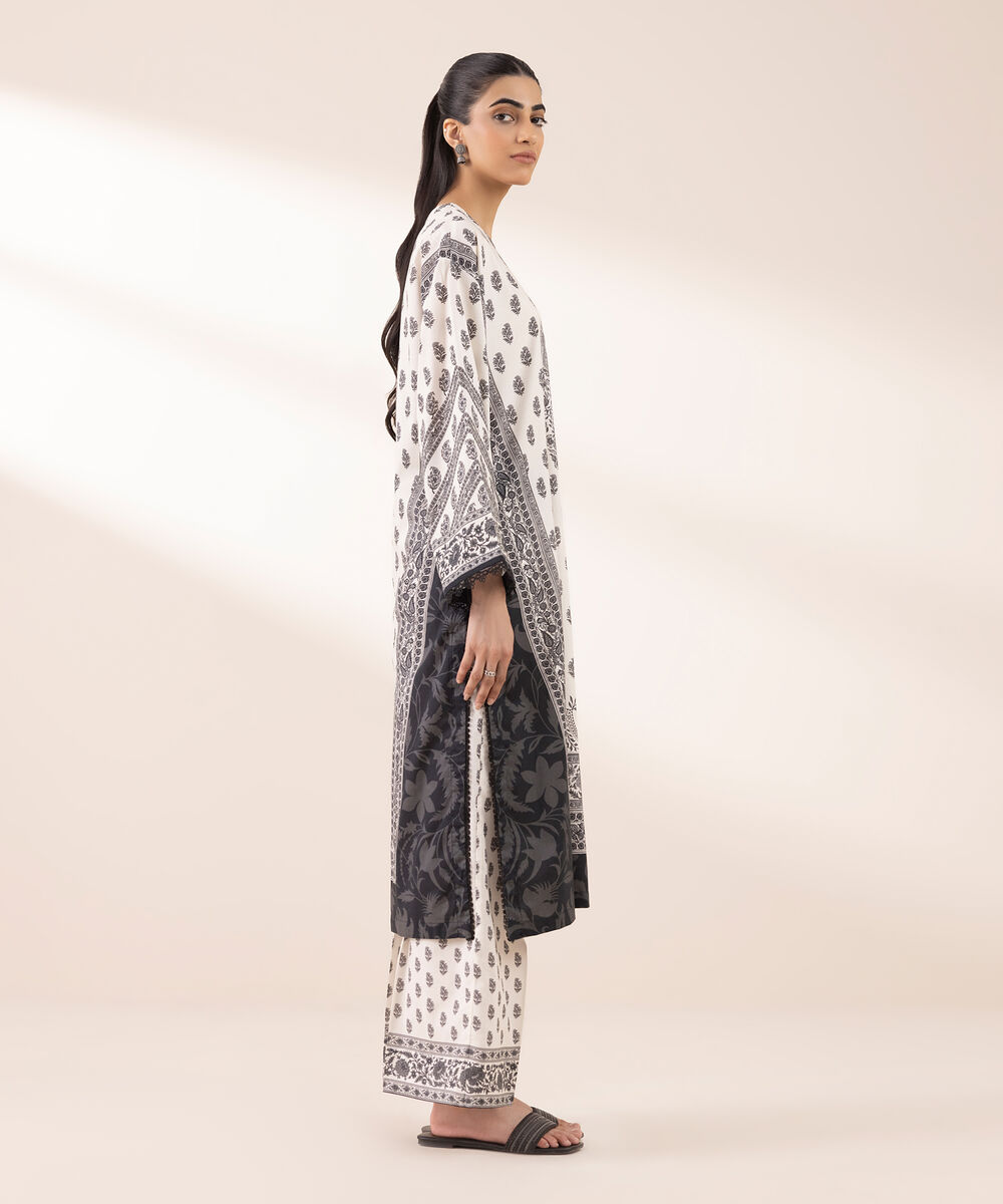 Women's RTW Lawn Multi Printed Boxy Shirt