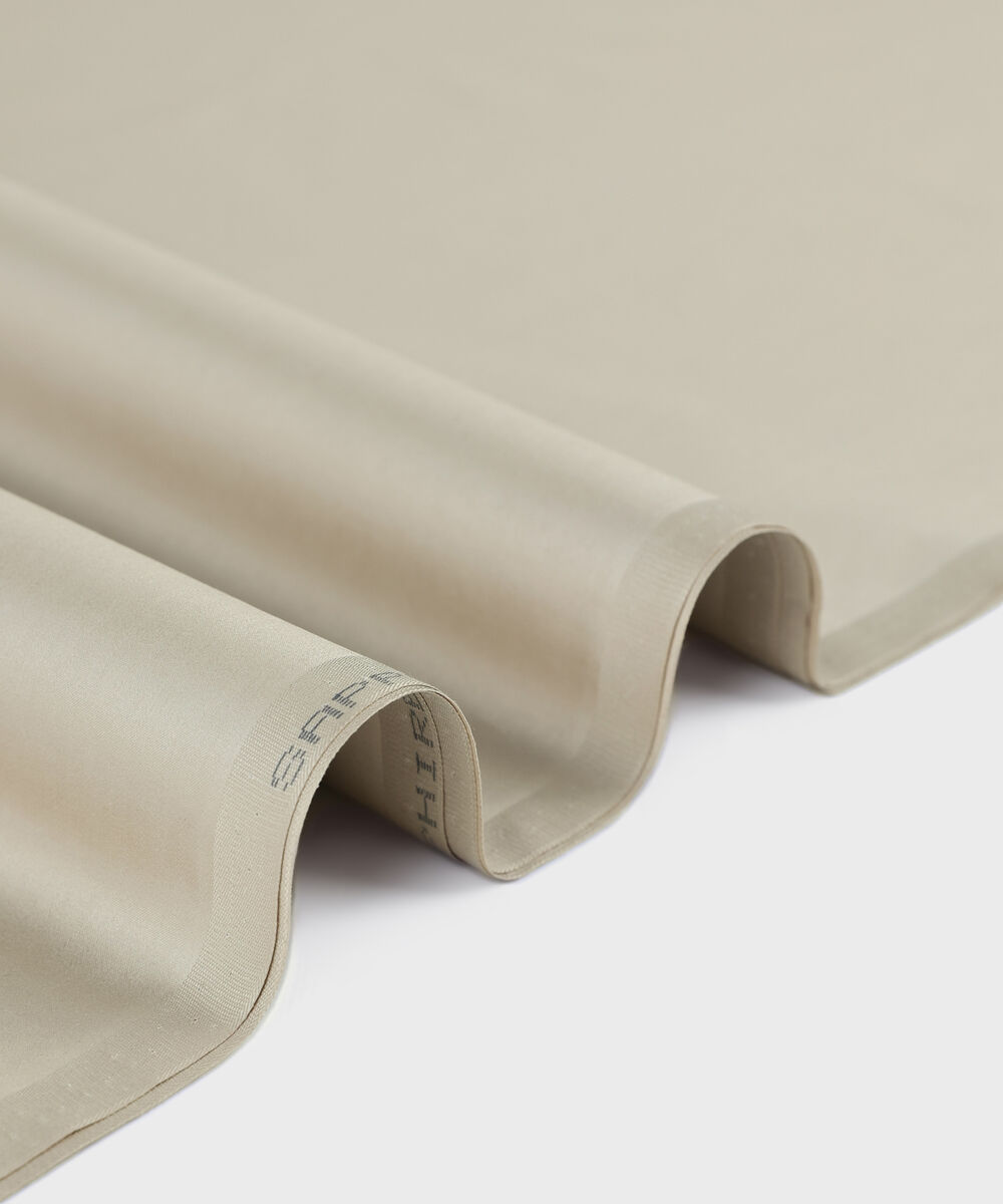 Men Unstitched Cotton Beige Full Suit Fabric