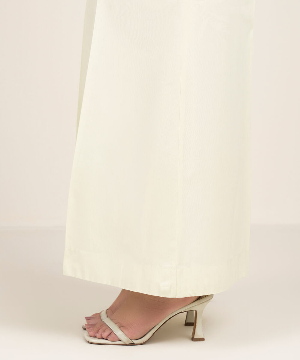 Women's RTW Cambric Solid Green Culottes