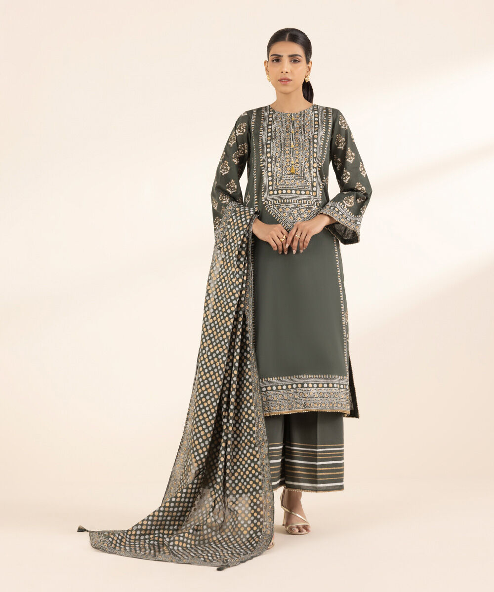 Fine Voile Multi Printed Dupatta