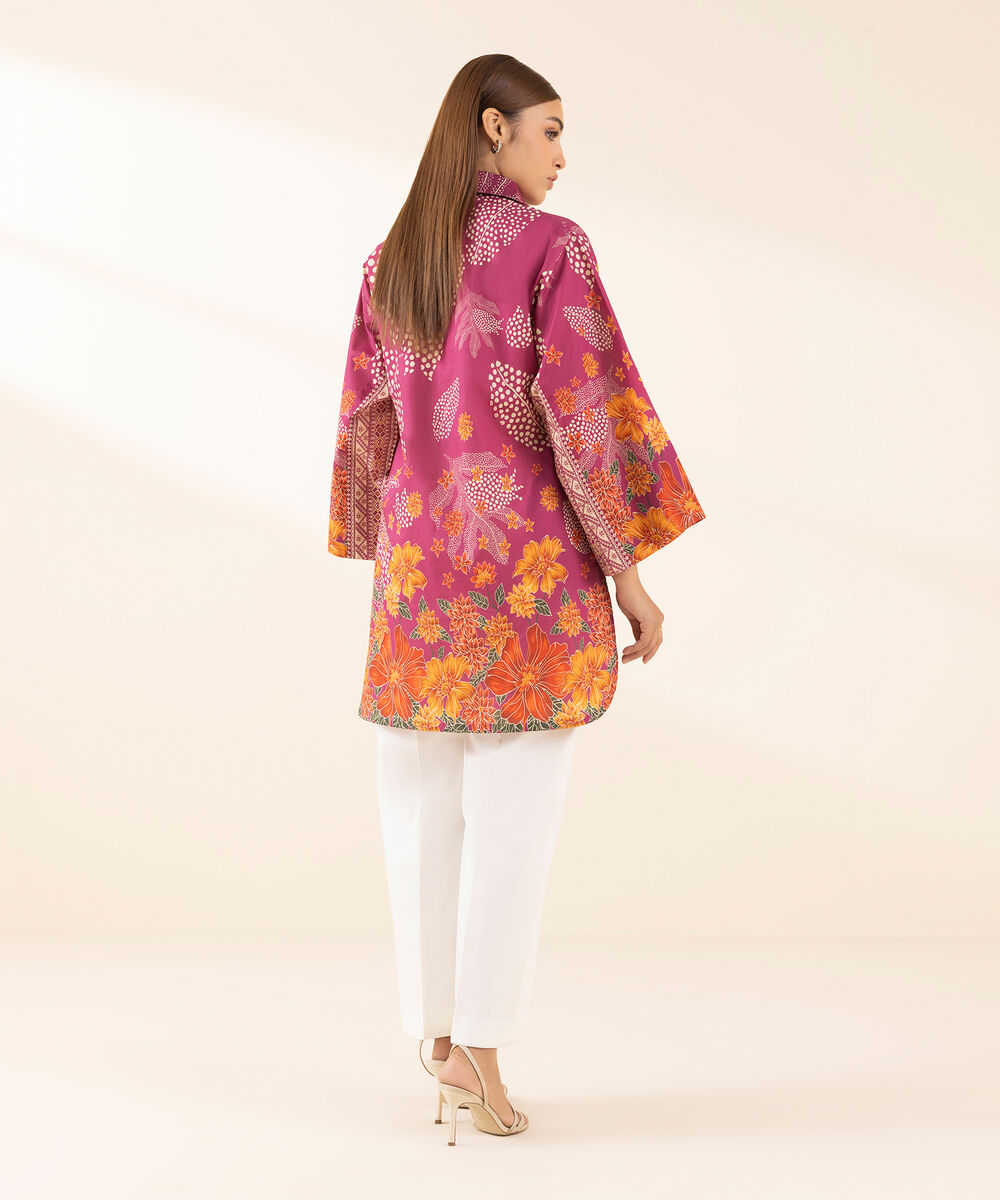 Women's Unstitched Lawn Printed Multi Shirt