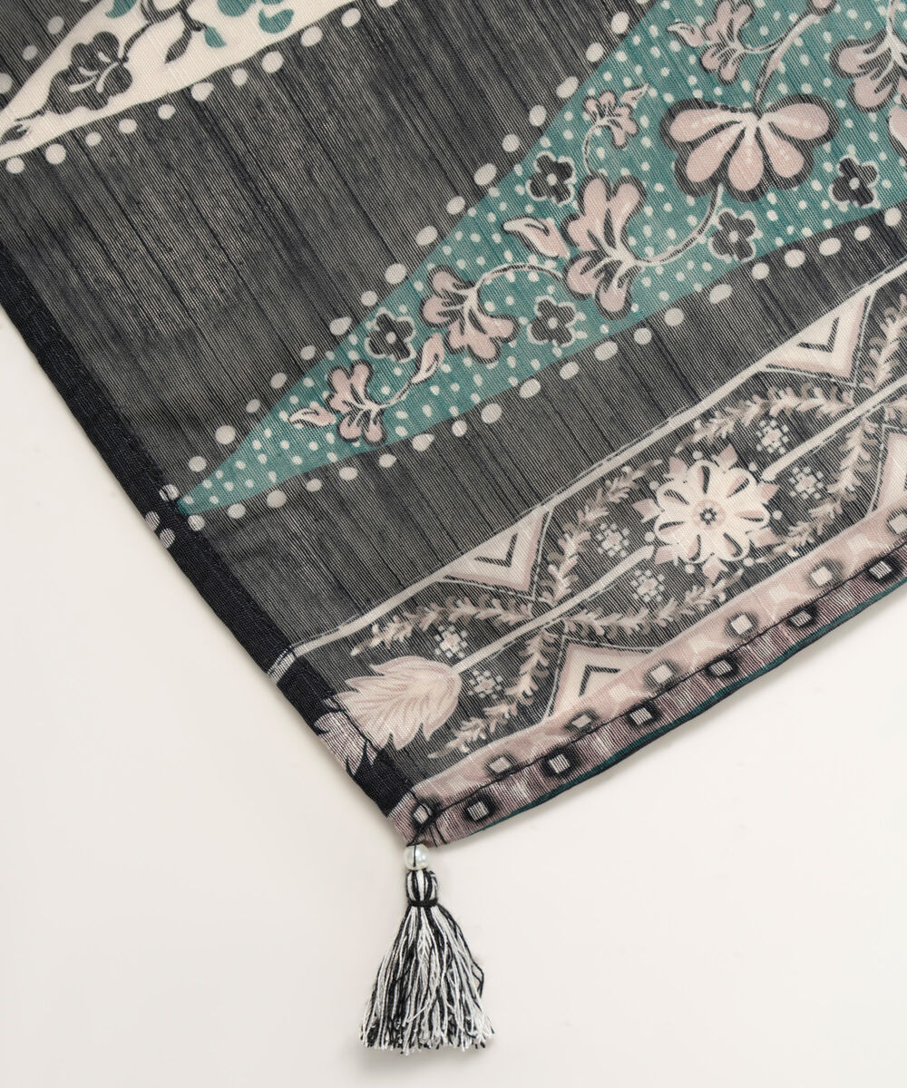 Manaar Printed Green Dupatta