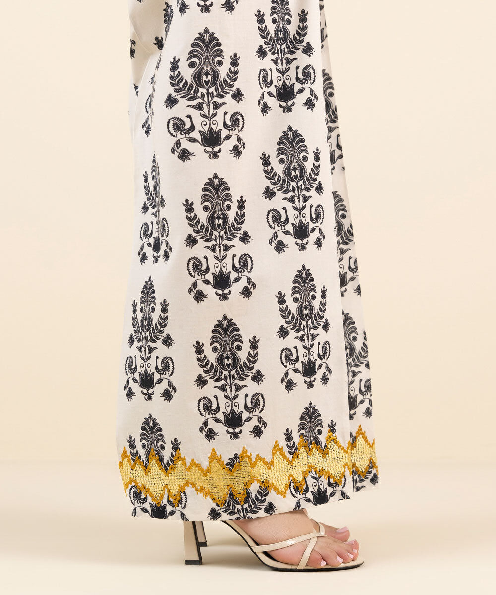 Woman - Multi Embroidered Cambric Culottes