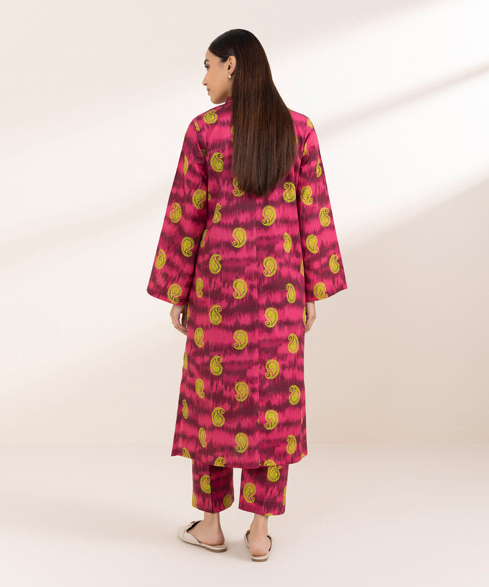 Women's Pret Cambric Pink Printed A-Line Shirt