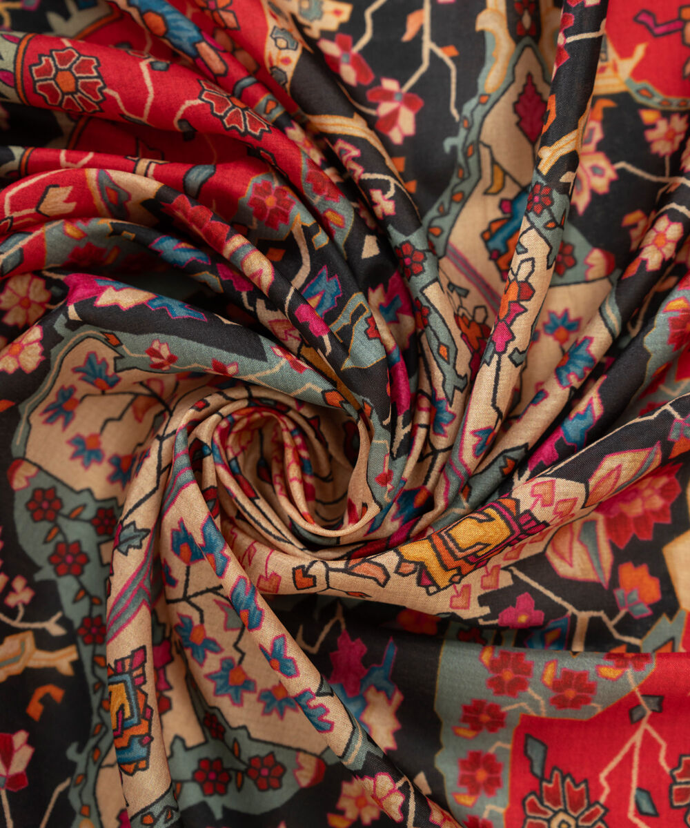 Tussar Silk Printed Pink Dupatta