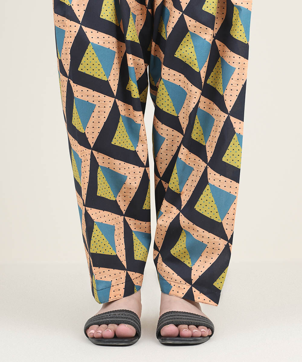 Women's RTW Cambric Multi Printed Shalwar