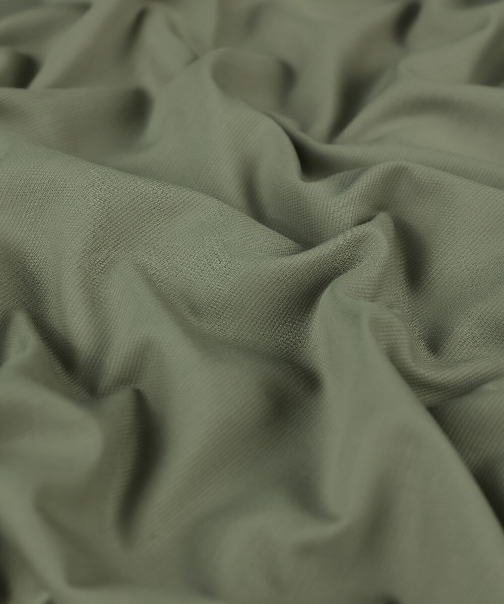 Men Unstitched Viscose Light Olive Full Suit Fabric