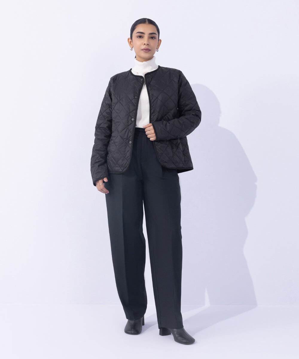 Woman - Black Light Quilted Jacket