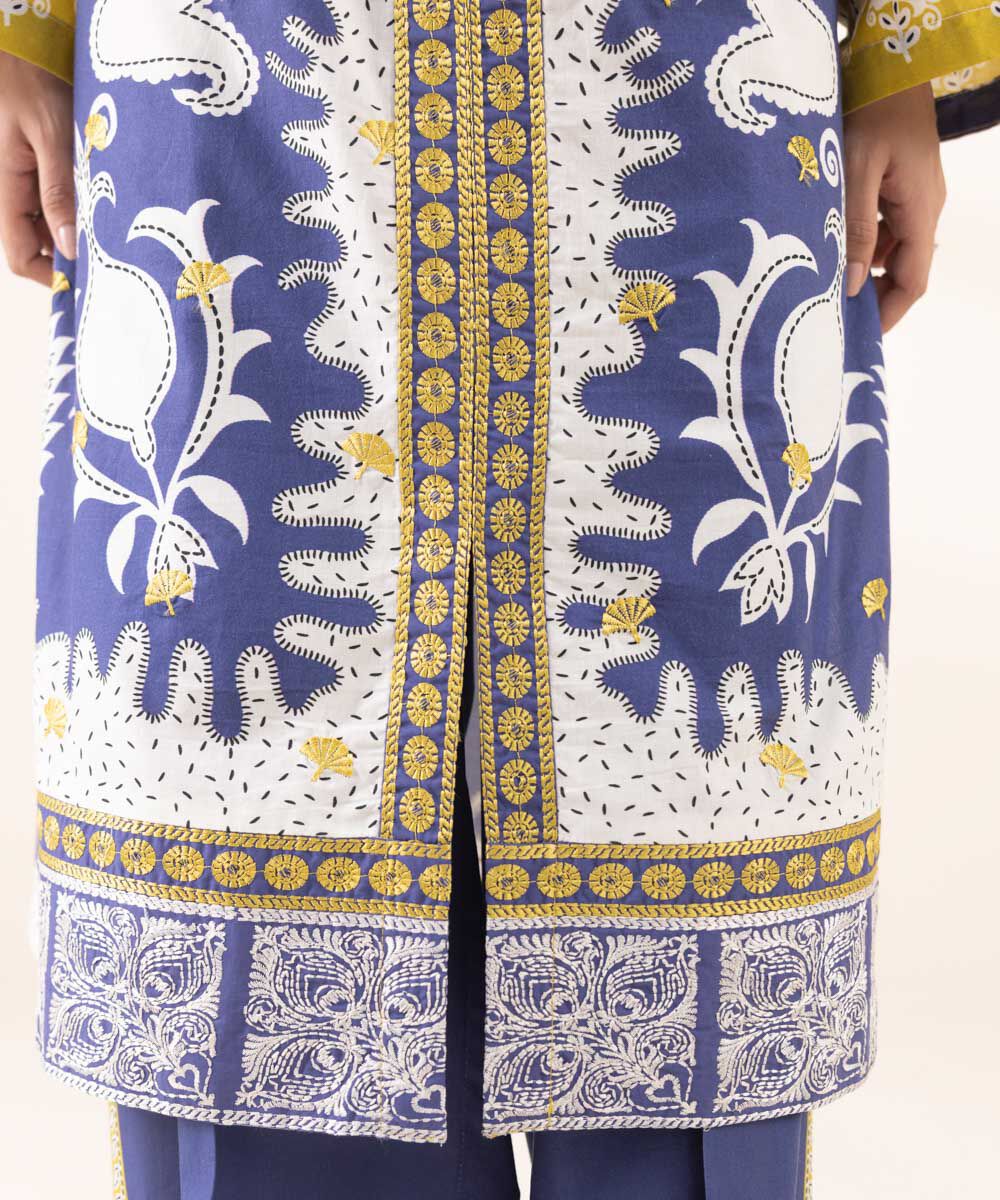 Woman - Multi Embroidered Cambric Shirt