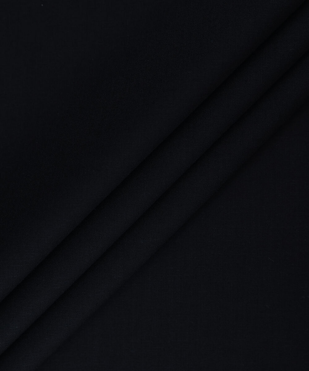 Men Unstitched Viscose Black Full Suit Fabric