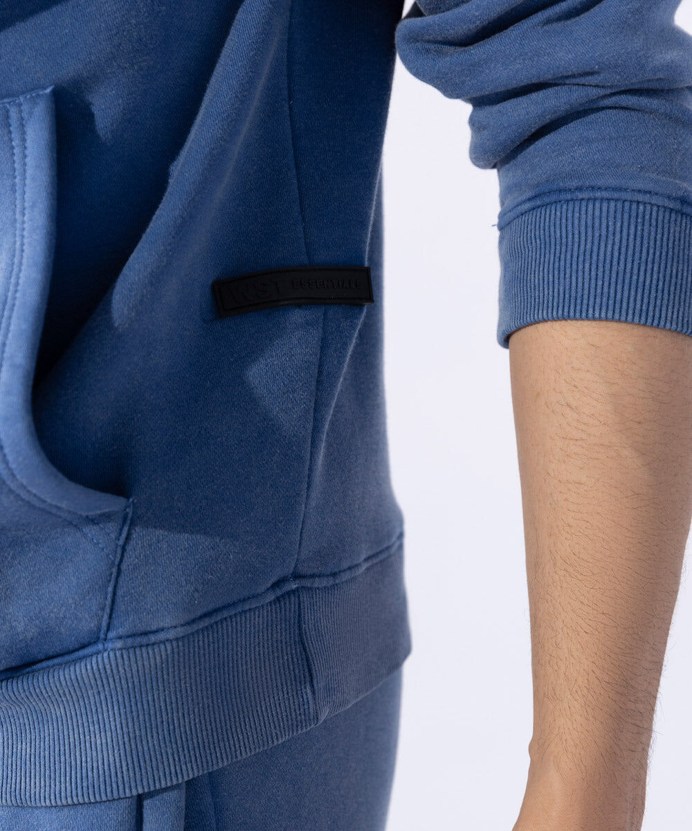 Woman - Blue Unisex Acid Washed Hoodie