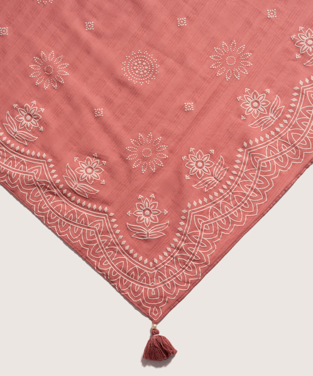 Lawn Printed Pink Dupatta