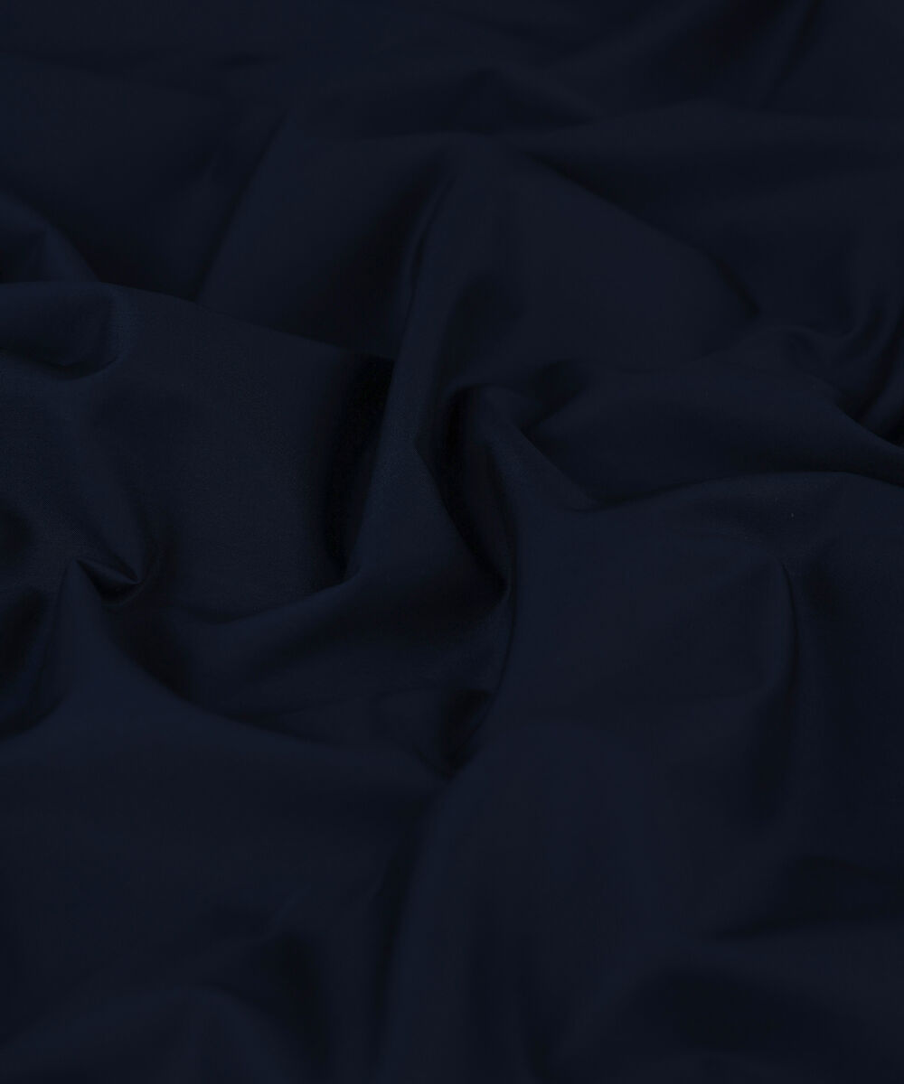 Men Unstitched Cotton Blue Full Suit Fabric