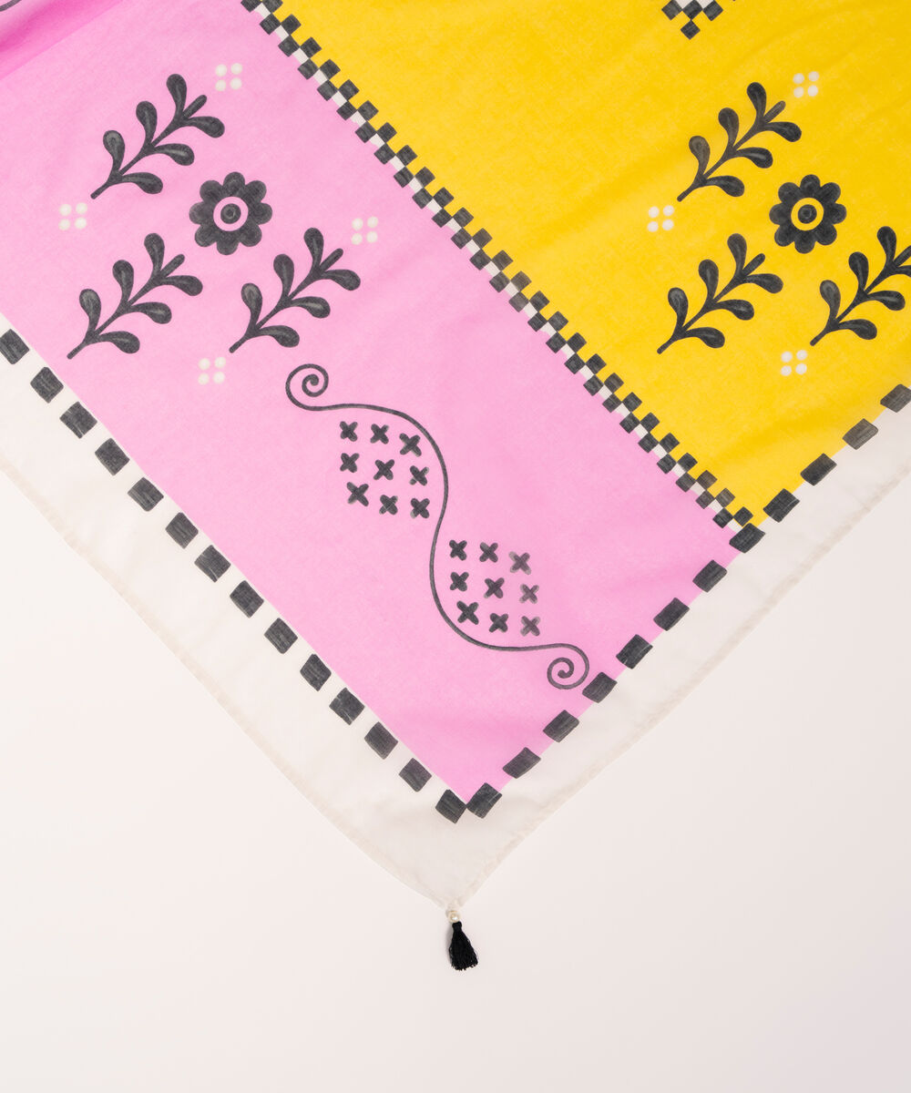Lawn Printed Pink Dupatta